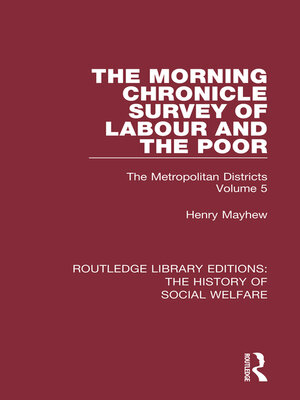 cover image of The Morning Chronicle Survey of Labour and the Poor